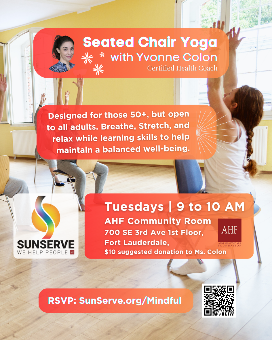 Seated Chair Yoga Self-Care Group flyer